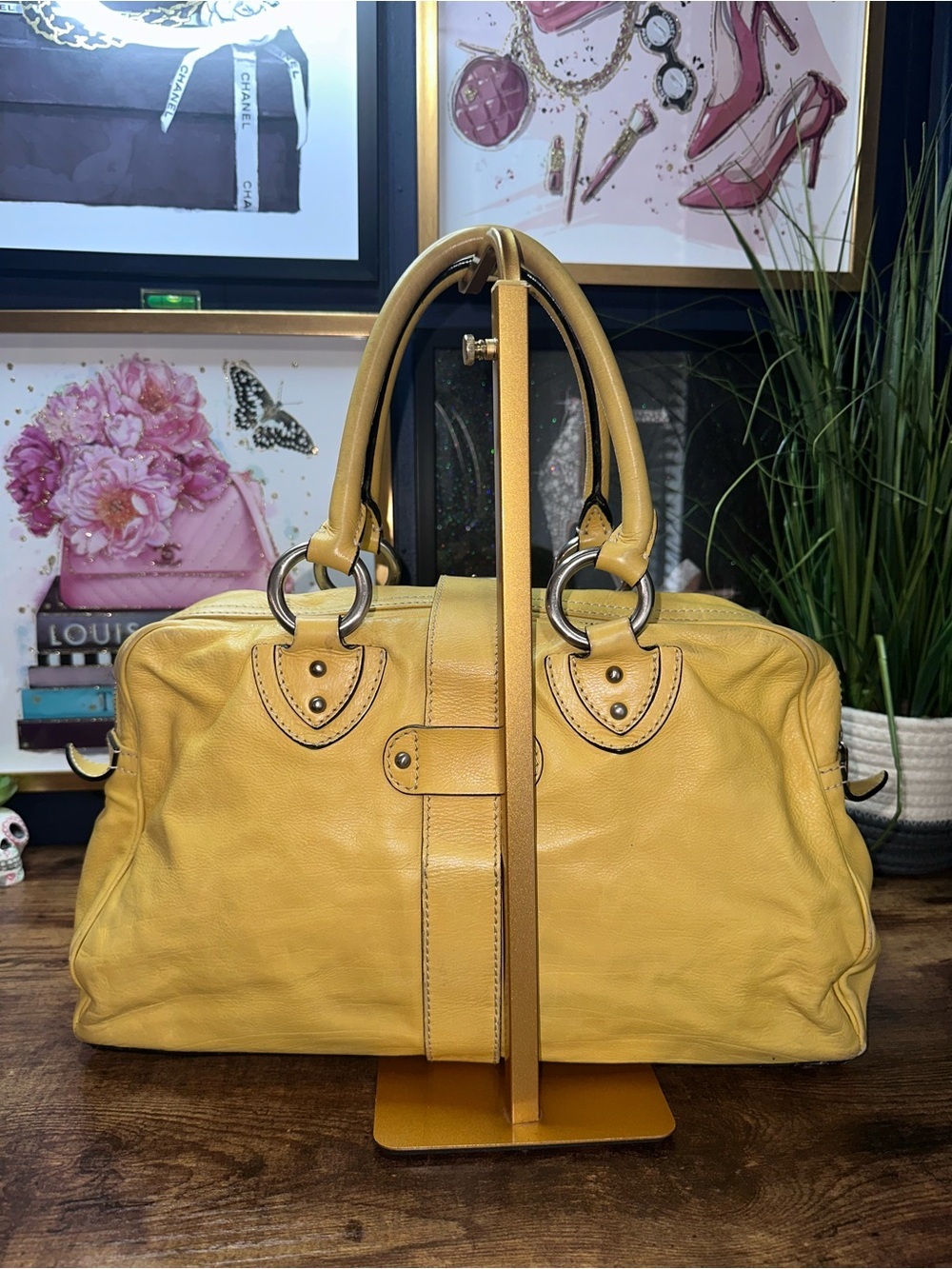 Vintage Marc Jacobs yellow Venetia Satchel - Picture 3 of 13